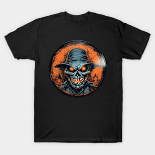 Halloween Vinyl Record Zombie T-Shirt